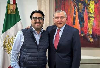 Alcalde de Culiacán se reúne con el Secretario de Gobernación, Adán Augusto López