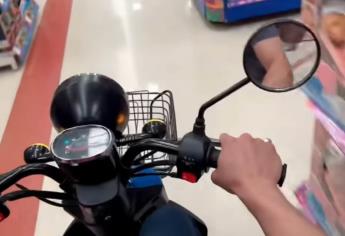 Markitos Toys: cuando entró en su moto a «dar la vuelta» por supermercado de Culiacán