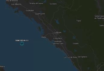 Sismo de M4.8 sacude al centro de Sinaloa