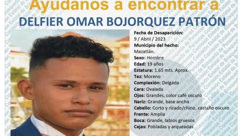 Encuentran con vida a Omar, joven de 19 años desaparecidos en Mazatlán 