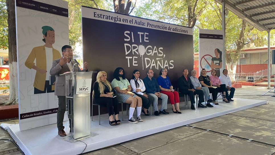 Arranca en escuelas de Sinaloa el programa «Si te drogas, te dañas»