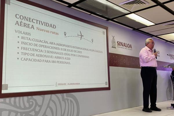Aeropuerto de Culiacán tendrá vuelos al AIFA el próximo 11 de julio: Rocha