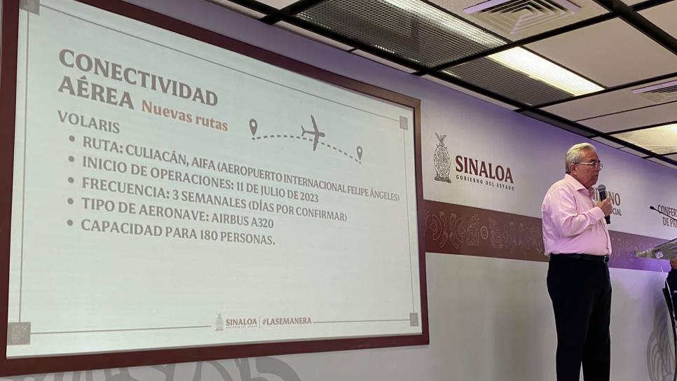 Aeropuerto de Culiacán tendrá vuelos al AIFA el próximo 11 de julio: Rocha