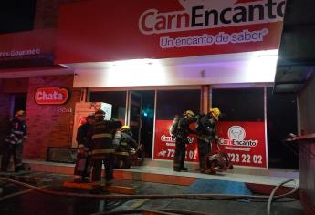 Se incendia una carnicería en Culiacán, en el sector de La Conquista