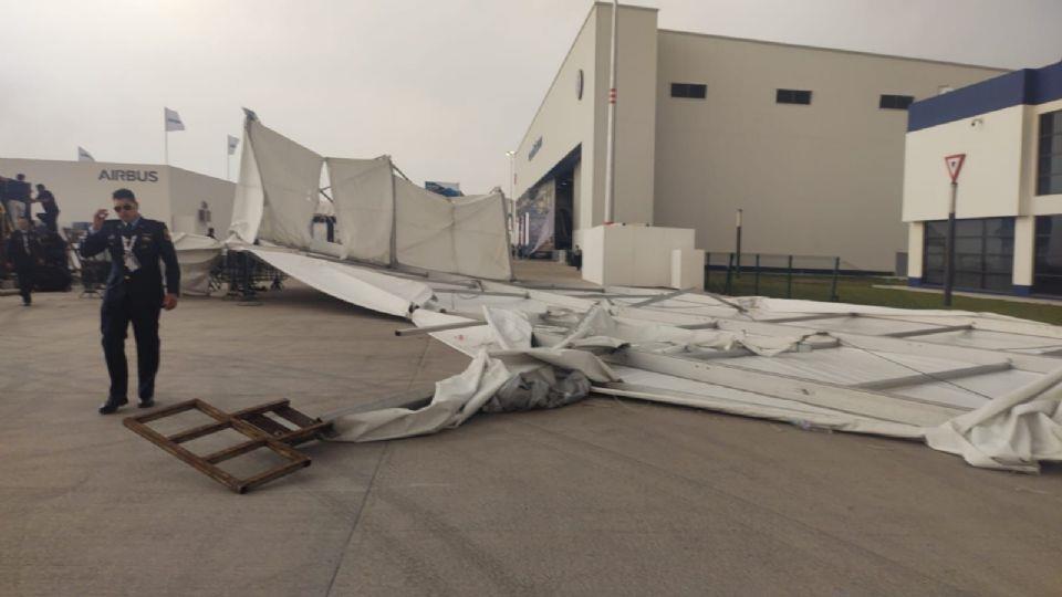 Colpasa carpa en la Feria Aeroespacial en el AIFA; hay 13 heridos