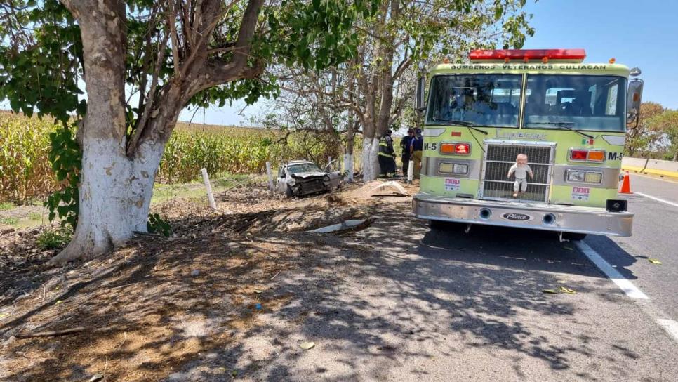 Un conductor terminó accidentado por la autopista Benito Juárez