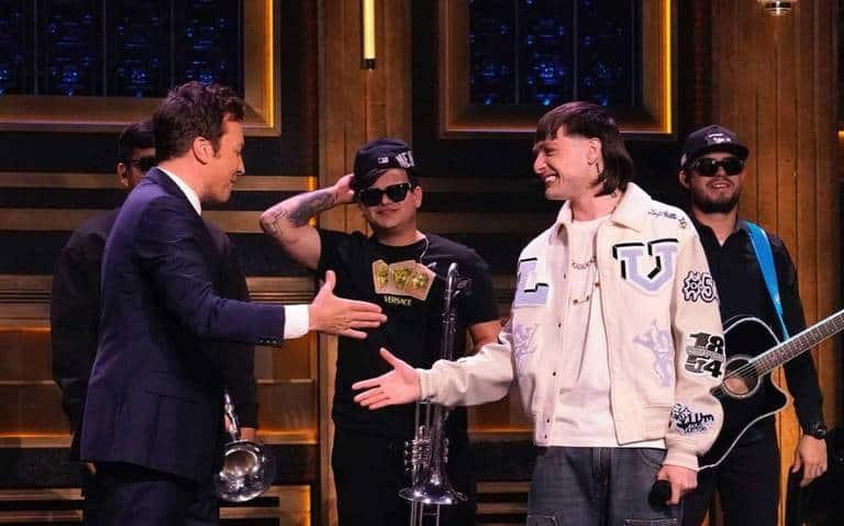 Peso Pluma triunfa en el show de Jimmy Fallon: | VIDEO