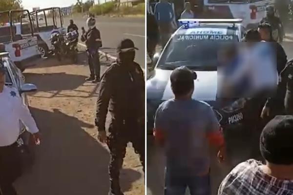 Se agarran a golpes jornaleros con tránsitos de Ahome | VIDEO