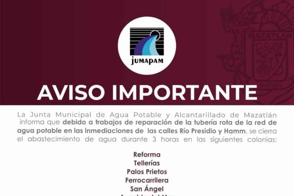 Jumapam realiza trabajos de mantenimiento en 6 colonias