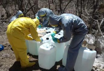 109 laboratorios y unos 1.5 millones de pastillas de droga fueron aseguradas durante abril en Sinaloa