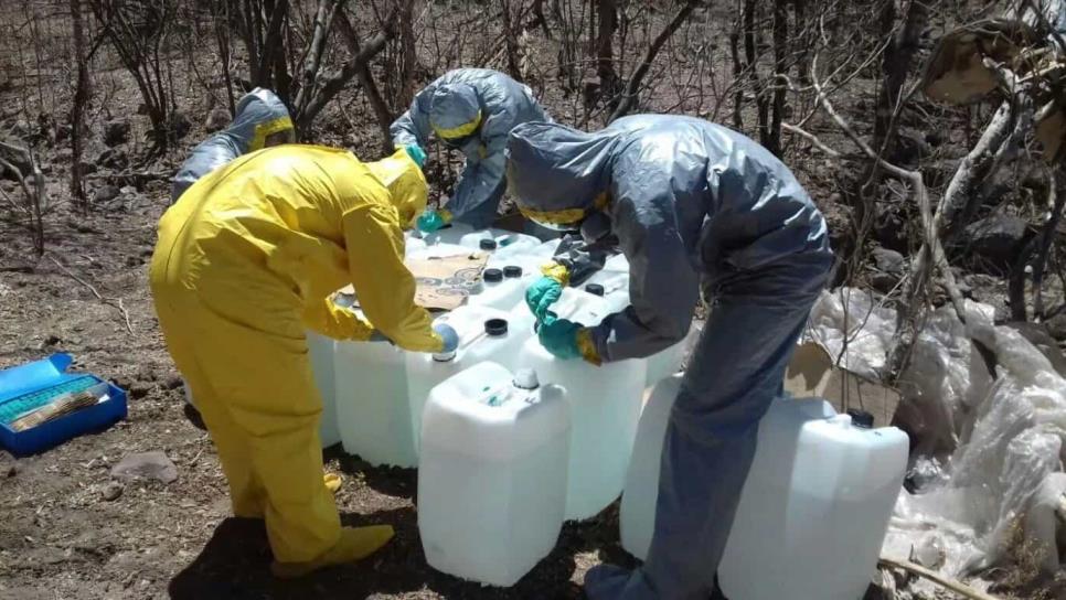 109 laboratorios y unos 1.5 millones de pastillas de droga fueron aseguradas durante abril en Sinaloa