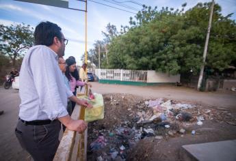 Alcalde de Culiacán instruye limpieza de canales para evitar inundaciones