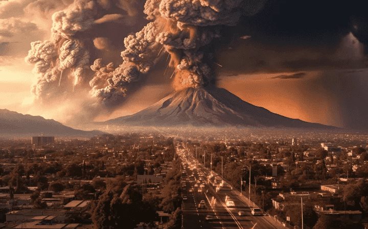 Así sería una megaerupción de Popocatépetl, según una IA