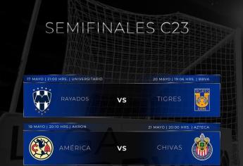 América vs Chivas y Monterrey vs Tigres: fechas y horarios de los partidos de vuelta de las Semifinales de la Liga MX