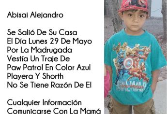 Desaparece niño de 6 años en Lomas de Imala, Culiacán