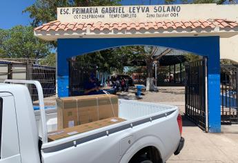 SEPyC entrega aires acondicionados a primaria Gabriel Leyva Solano en Ahome