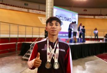 Ciclista guasavense Ariel Robles gana dos medallas en Juegos Nacionales