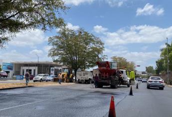 ¡Precaución! Tránsito lento en el Pedro Infante por obra pública en Culiacán