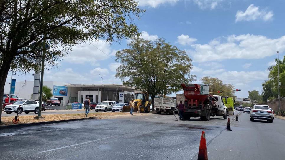 ¡Precaución! Tránsito lento en el Pedro Infante por obra pública en Culiacán ¡Precaución! Tránsito lento en el Pedro Infante por obra pública en Culiacán