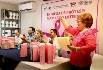 Tomateros y Secretaria de Salud entregan donativo en pro de lucha contra el cáncer