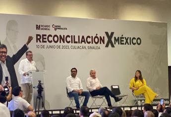 Ricardo Monreal presenta conferencia «Reconciliación X México» en Culiacán