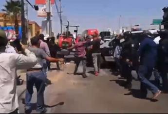 Violencia, caos vial y desmayos en movilización de productores que buscan bloquear el aeropuerto