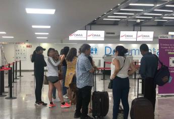 Reactivan vuelos en aeropuerto de Culiacán