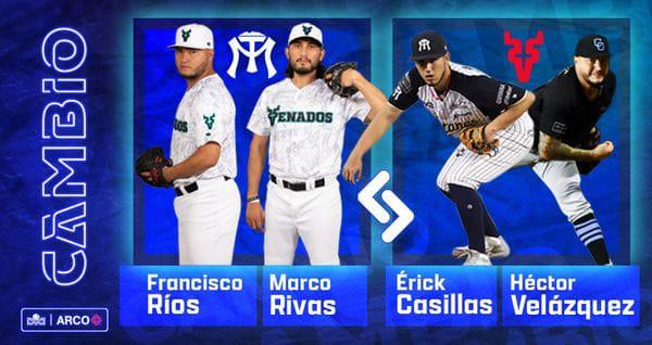 Venados de Mazatlán y Sultanes de Monterrey cambian lanzadores