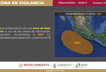 Ciclón «Adrián» con 50% de probabilidad en 7 días