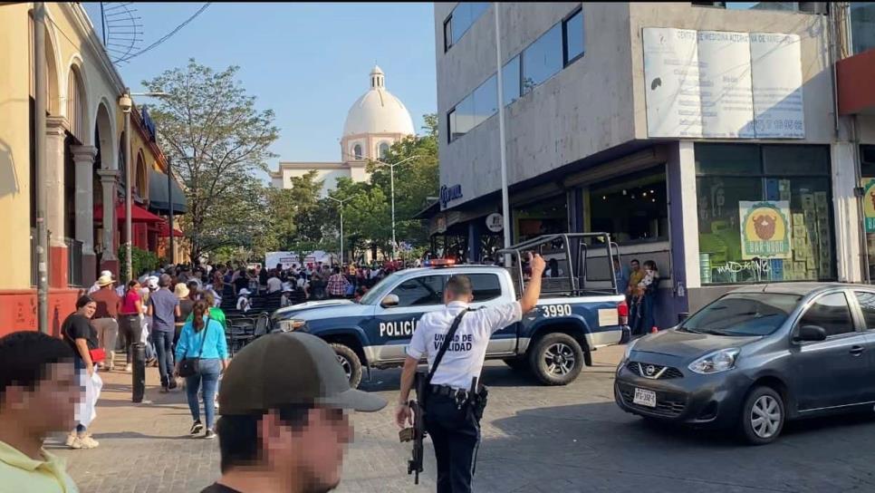 Cierran calles en el centro de Culiacán por la llegada de Adán Augusto