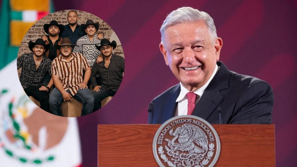 AMLO se declara fan de Grupo Frontera durante su conferencia mañanera