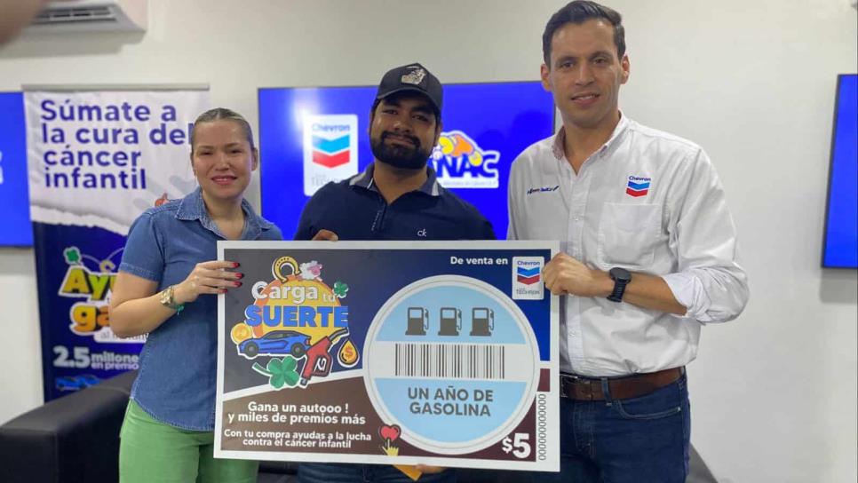 Únete a la cura del cáncer infantil y gana 1 año de gasolina gratis con «Carga tu suerte» de Chevron