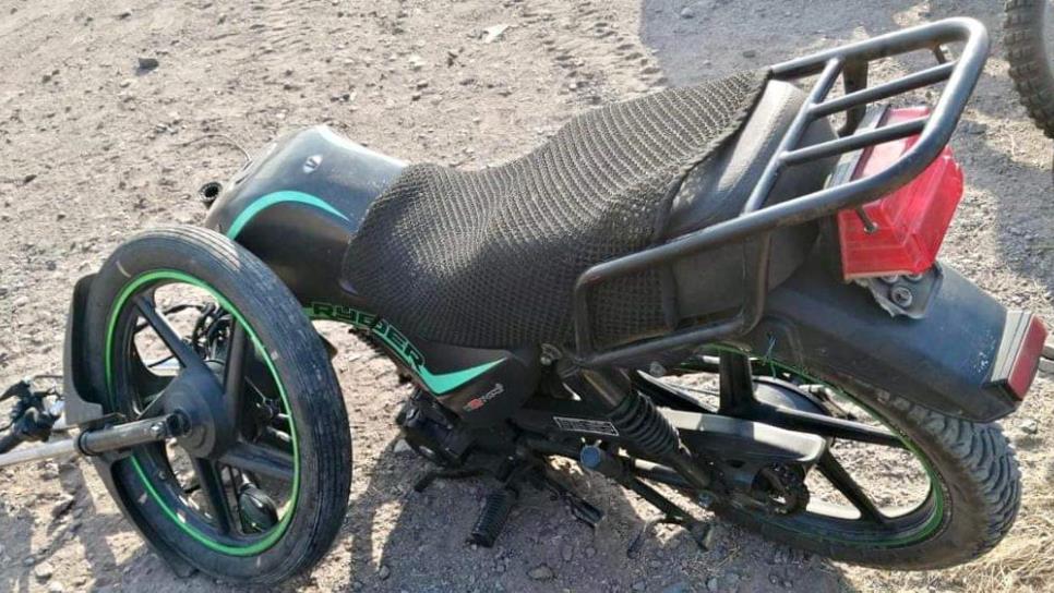 Lo detienen con «las manos en la masa» al estar tomando piezas de una motocicleta robada