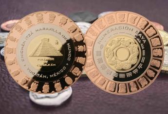 Coleccionistas valoran moneda trimetálica de la Pirámide de Kukulcán