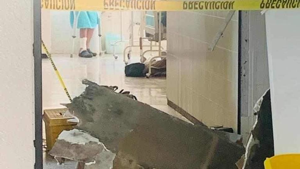 Se cae techo de clínica 49 IMSS Se cae techo de clínica 49 IMSS