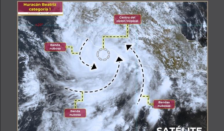 Huracán «Beatriz»: se esperan lluvias de hasta 75 milímetros en Mazatlán