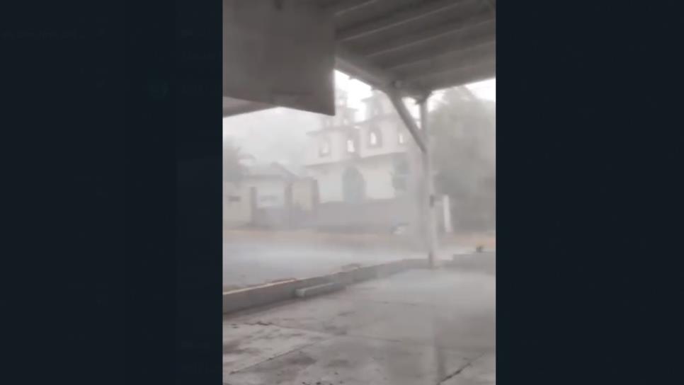 «Se cae el cielo» en San José del Llano; el viento y la lluvia sorprendieron a los habitantes