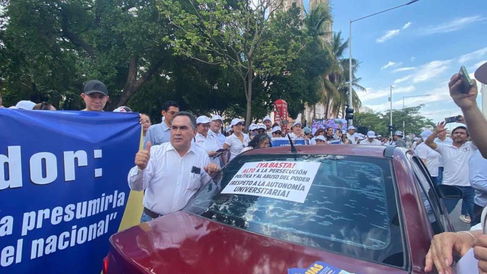 Rocha Moya pide no hacer caso a «marchitas» de la UAS, que son del PAS y encabeza el rector