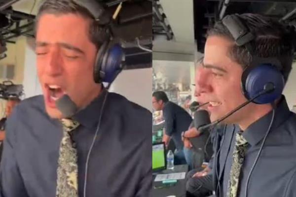 Andrés Vaca llora tras narrar el gol de México y se lo acaban en redes