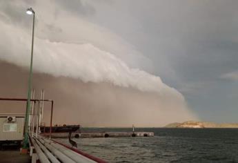 Repentina tormenta de arena cubre Guaymas y Hermosillo