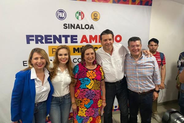 Xóchitl Gálvez dice que AMLO no le da miedo, al reunirse con PRI, PAN y PRD Sinaloa