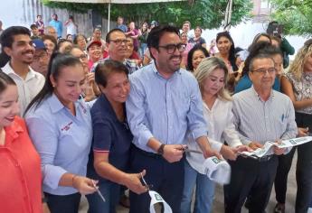 Inauguran pavimentación de dos calles en la colonia Heraclio Bernal, en Culiacán