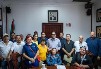 Alcalde de Culiacán acuerda con dirigentes de organizaciones mejorar seguridad y servicios públicos del centro