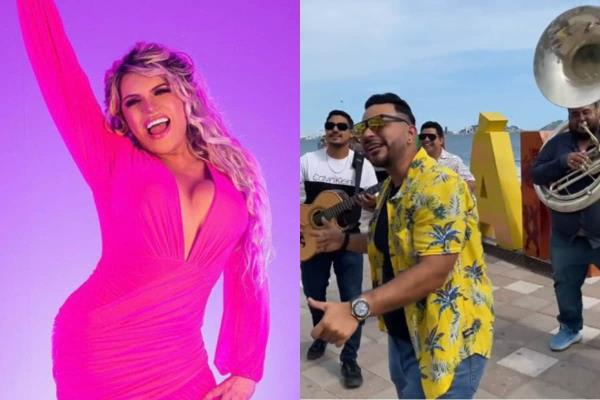 Componen cumbia para Wendy Guevara y bailan en el malecón de Mazatlán