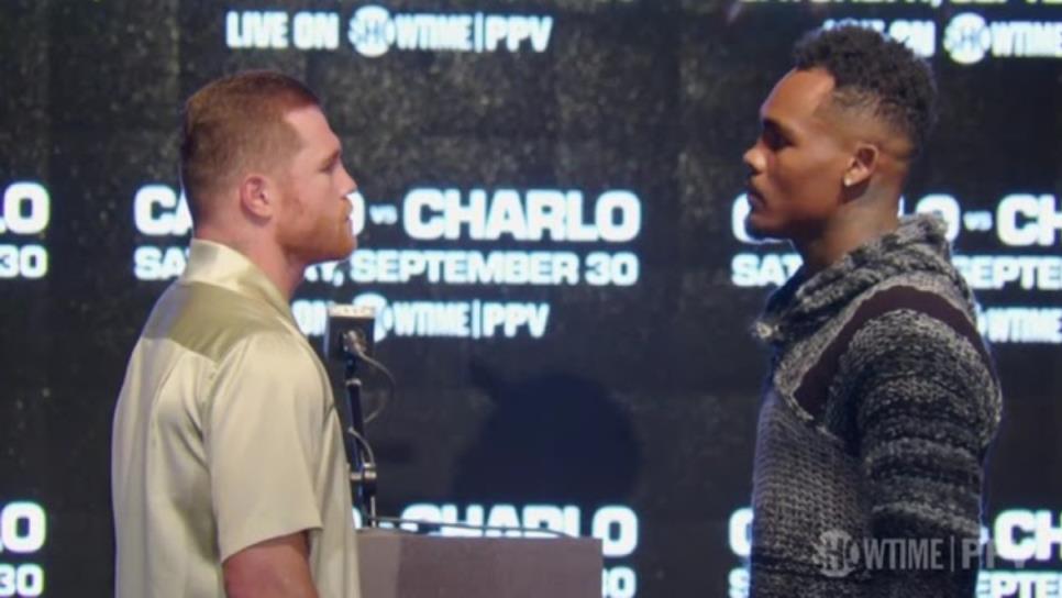 Canelo Álvarez tiene su primer cara a cara ante Jermell Charlo