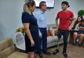 Por el cáncer perdió una pierna; hoy Jovahny cumple su sueño y recibe la prótesis