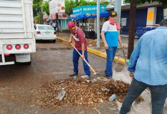 Tras los efectos de «Hilary» se intensifican labores de limpieza en Ahome