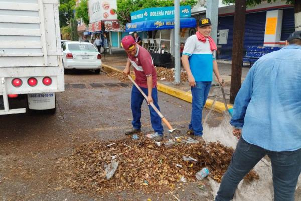 Tras los efectos de «Hilary» se intensifican labores de limpieza en Ahome