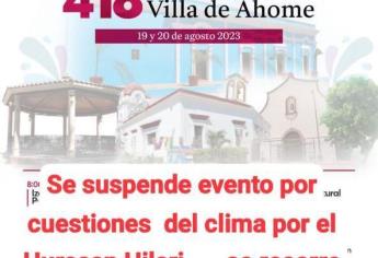 Debido a «Hilary», posponen celebración del 418 aniversario de la Villa de Ahome 
