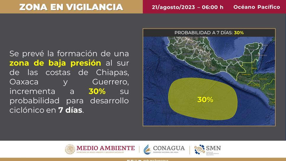 Puede estarse formando un nuevo ciclón al sur de México